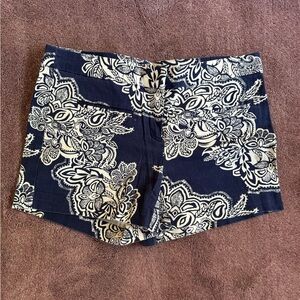 Floral Print Trouser Shorts, Size 4